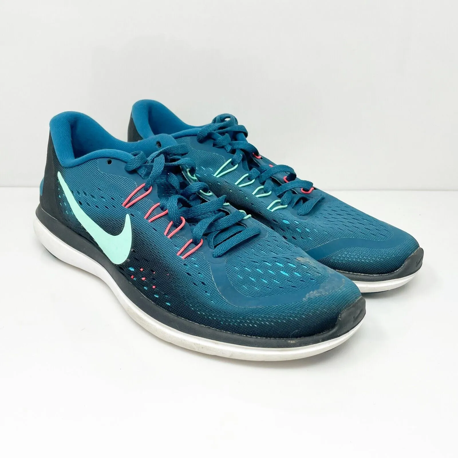 Nike Womens Flex 2017 RN 898476-401 Blue Running Shoes Sneakers Size 9