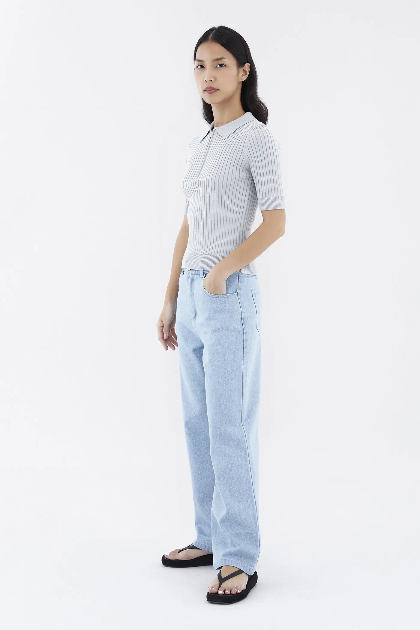 Nodelyn Polo Knit Top