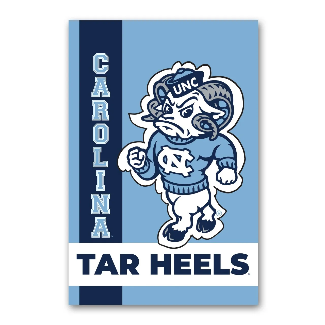 North Carolina Tar Heels Magnolia Lane Strutting Ram Garden Flag