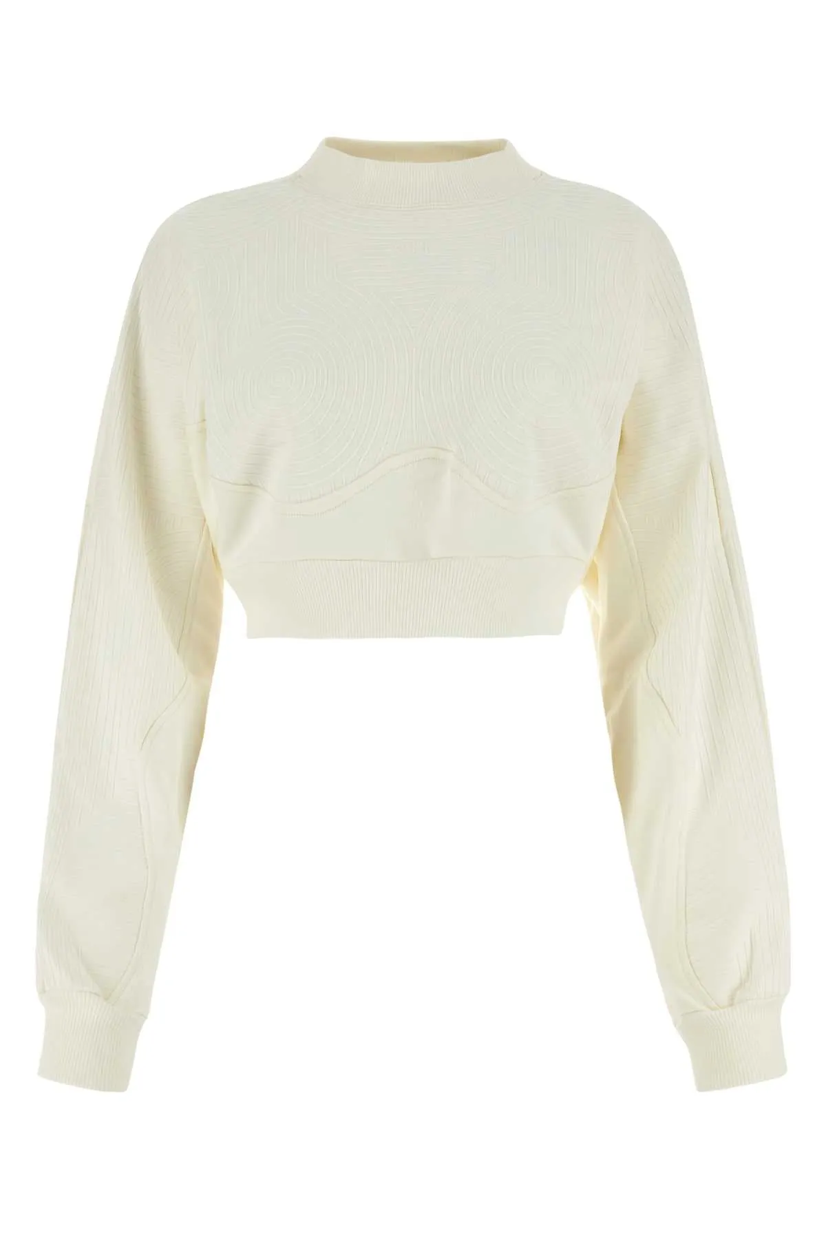 Off White Ivory Cotton Oversize Sweatshirt