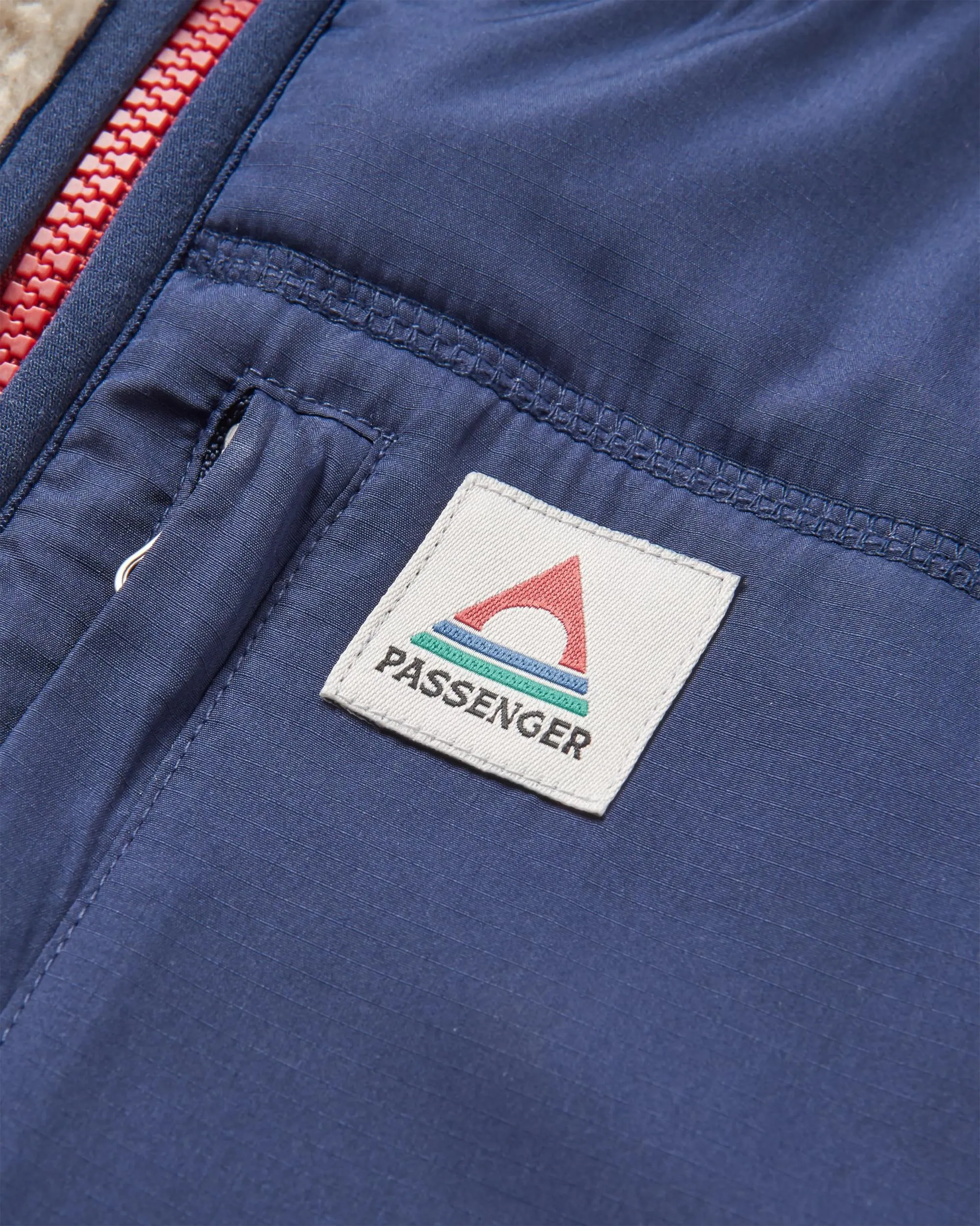 Offgrid 2.0 Recycled Sherpa Fleece - Oatmeal/Navy - Half Zip