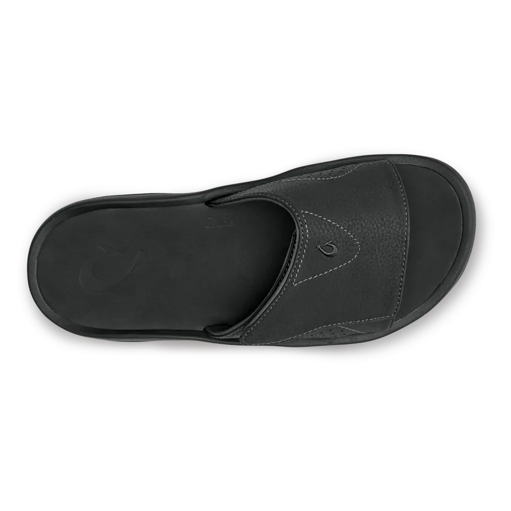 Olukai Men's Nalu Slide Black Black Sandal