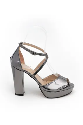 Open Toe Ankle Strap Women's Heeled Sandals.