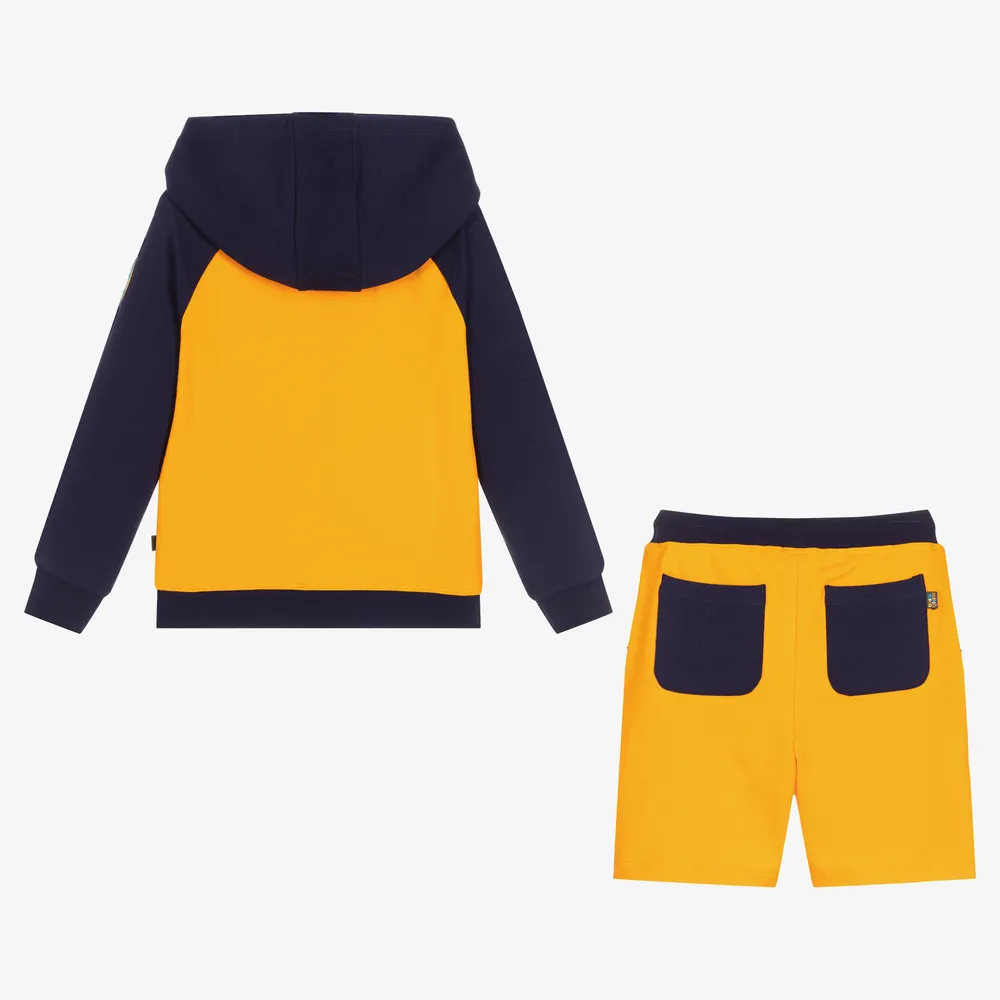 Orange & Blue Shorts Tracksuit