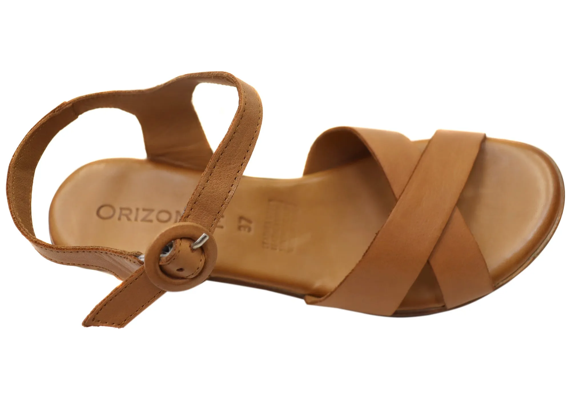 Orizonte Anakee Womens Comfortable European Leather Heels Sandals