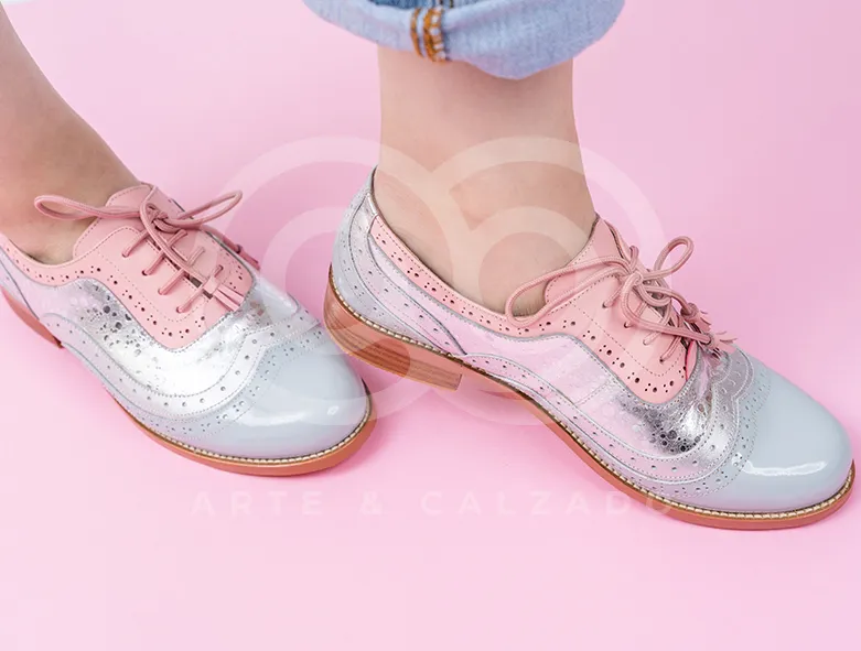 Oxford Camil Celeste Silver Shoes