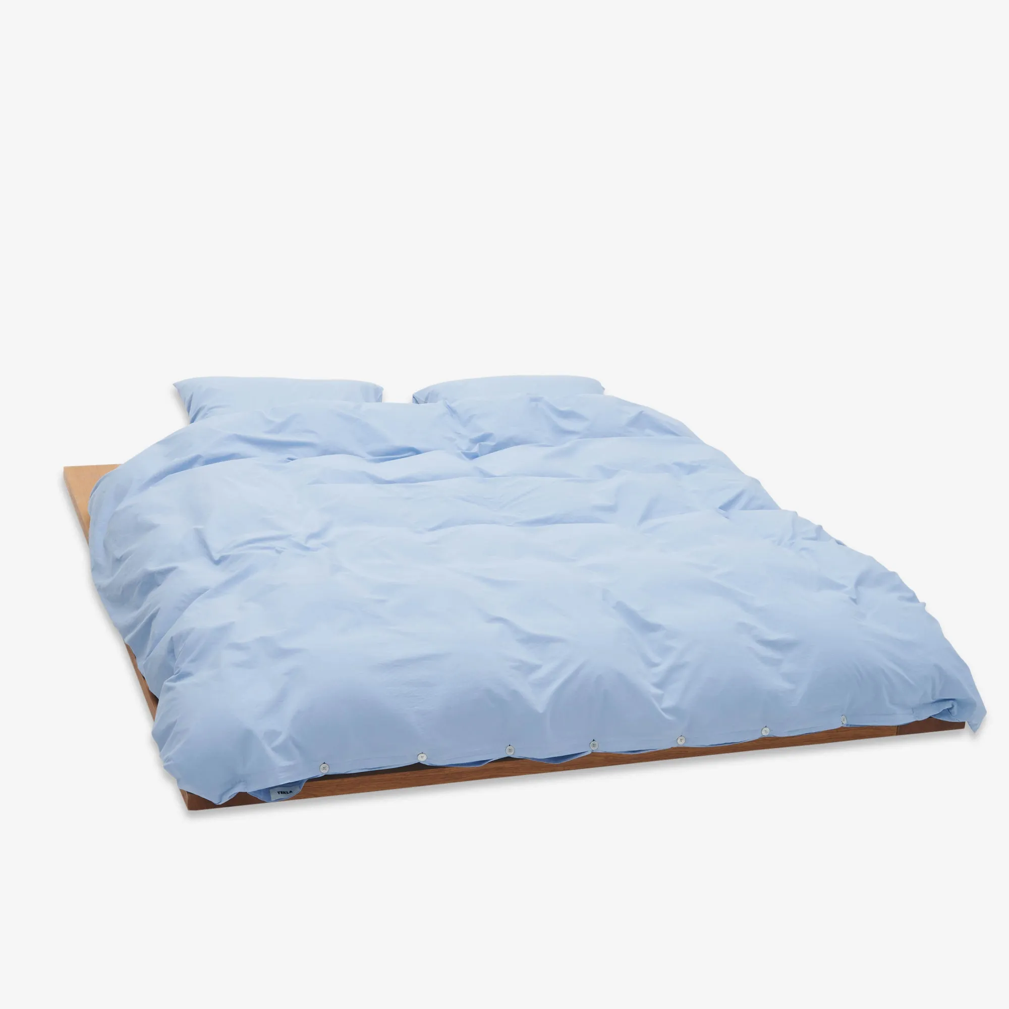 Morning Blue Percale Flat Sheet