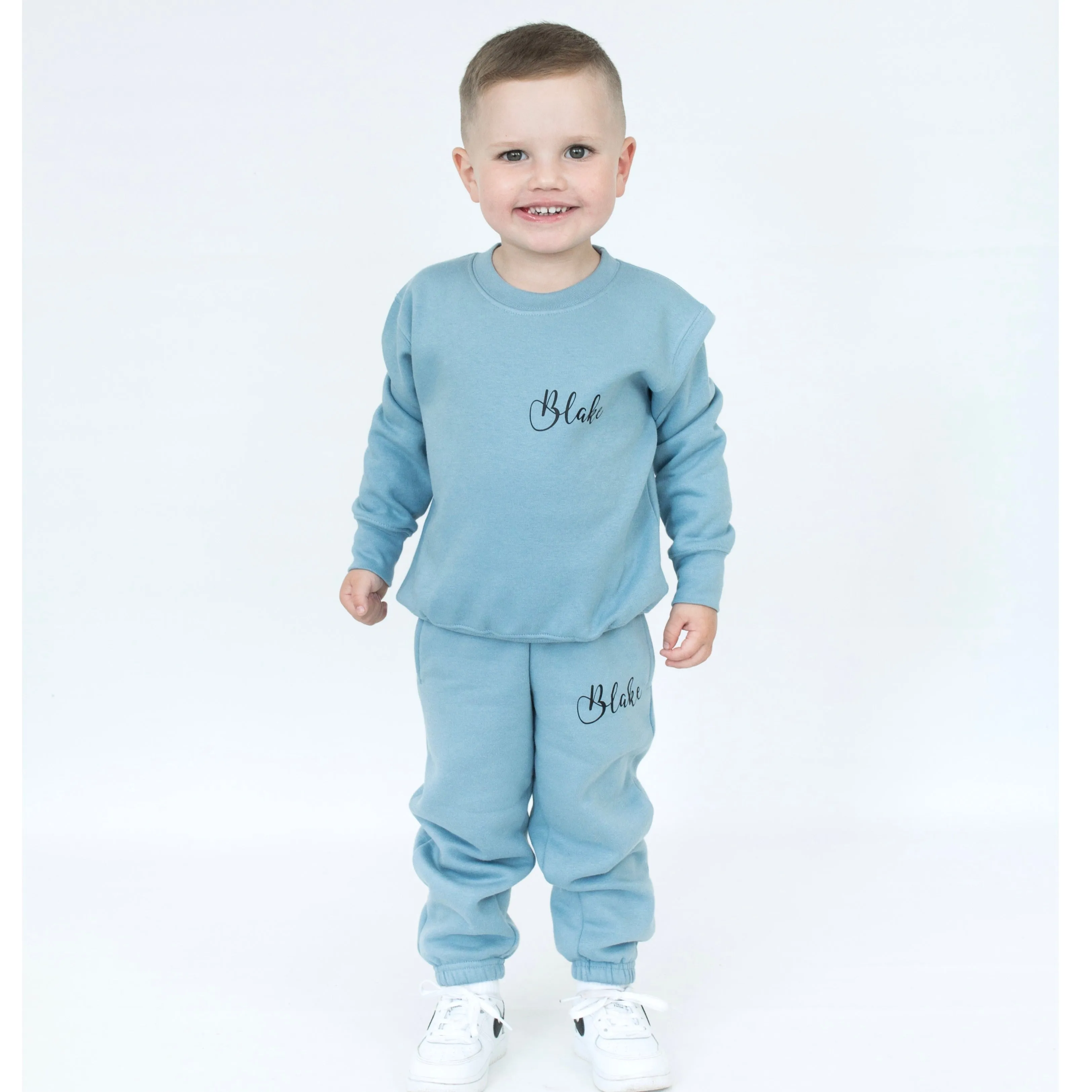 Personalised Dusty Blue Tracksuit