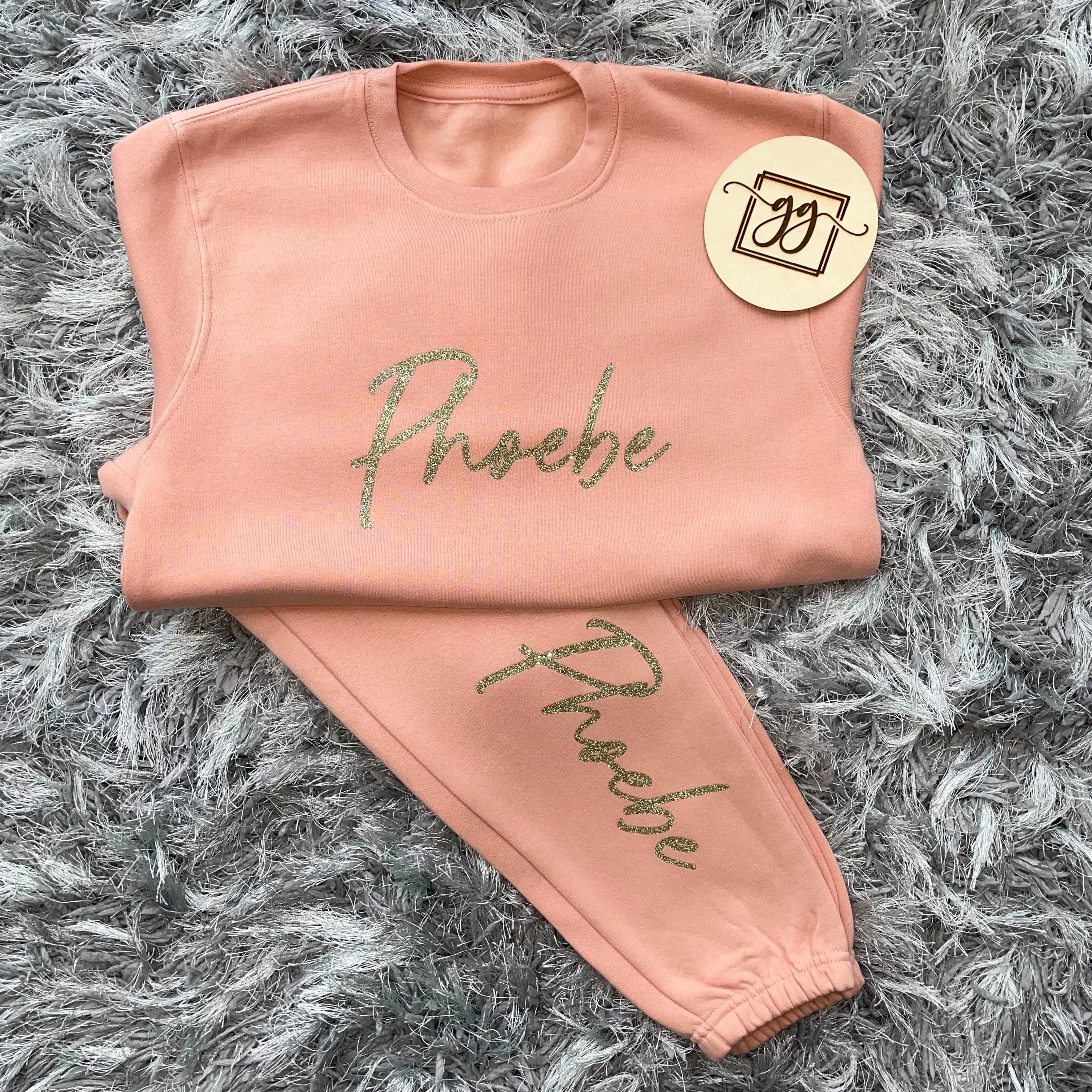 Personalised Dusty Pink Tracksuit