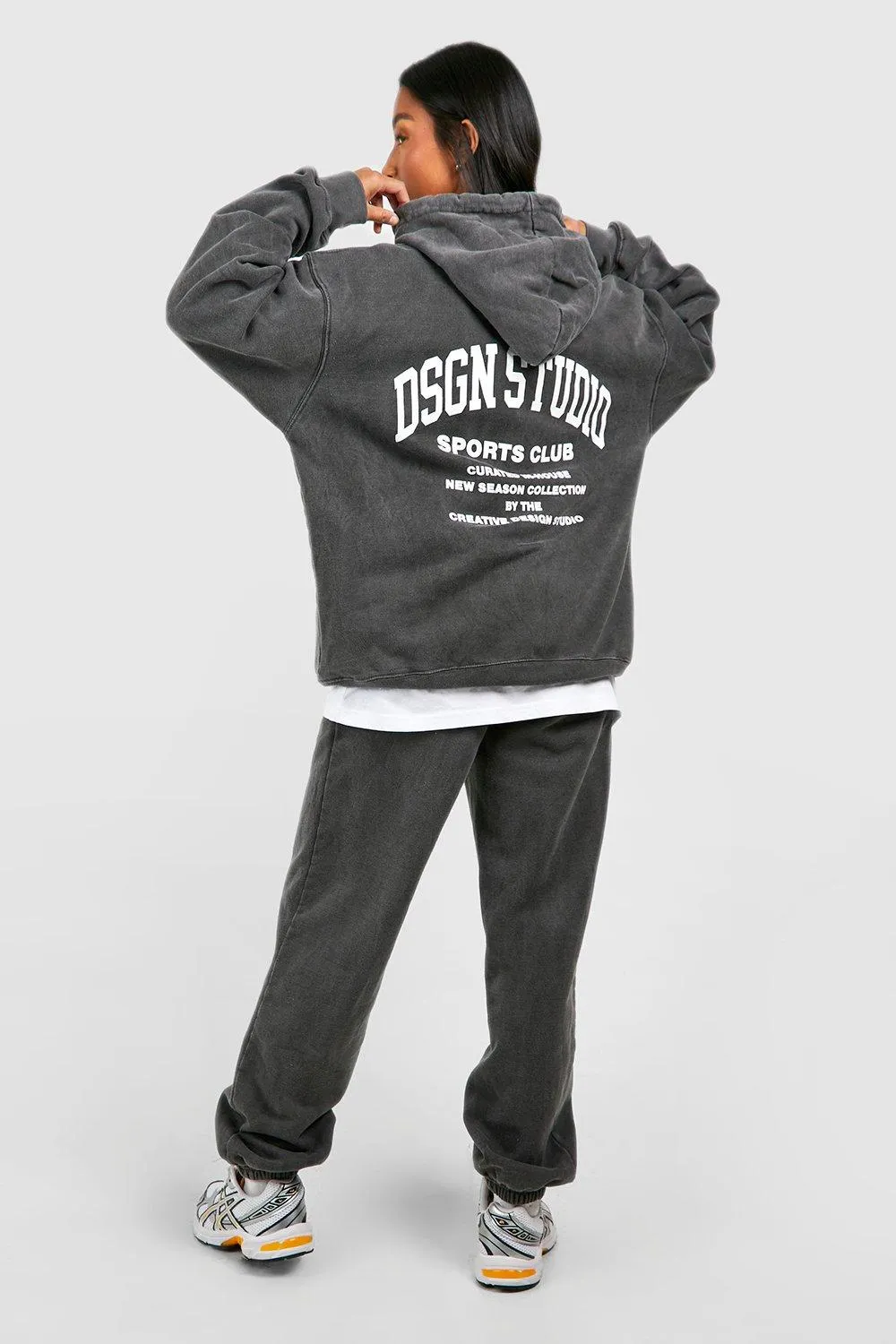 Petite Dsgn Studio Acid Wash Tracksuit