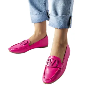 Buckle pink moccasins by Delgi