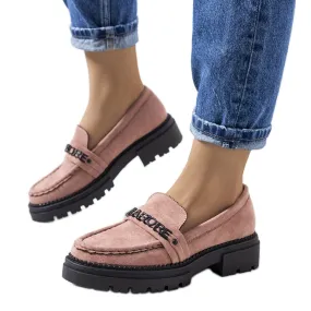 Pink moccasins tractor sole Gosens \