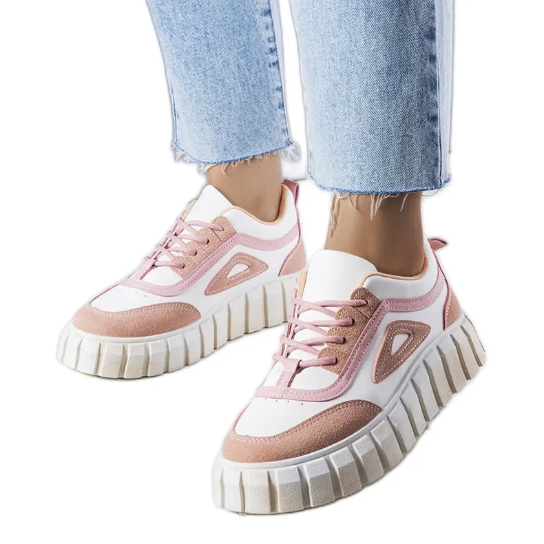 Pink platform sneakers from Robyn