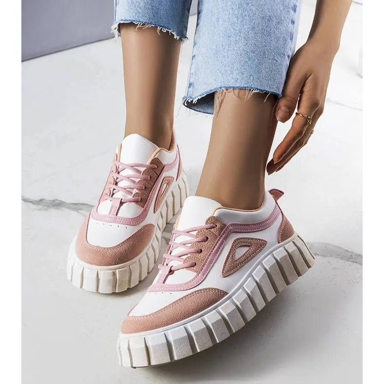 Pink platform sneakers from Robyn