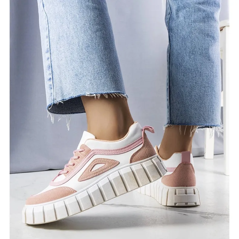 Pink platform sneakers from Robyn