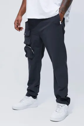 Plus Zip Detail Slim Fit Trousers