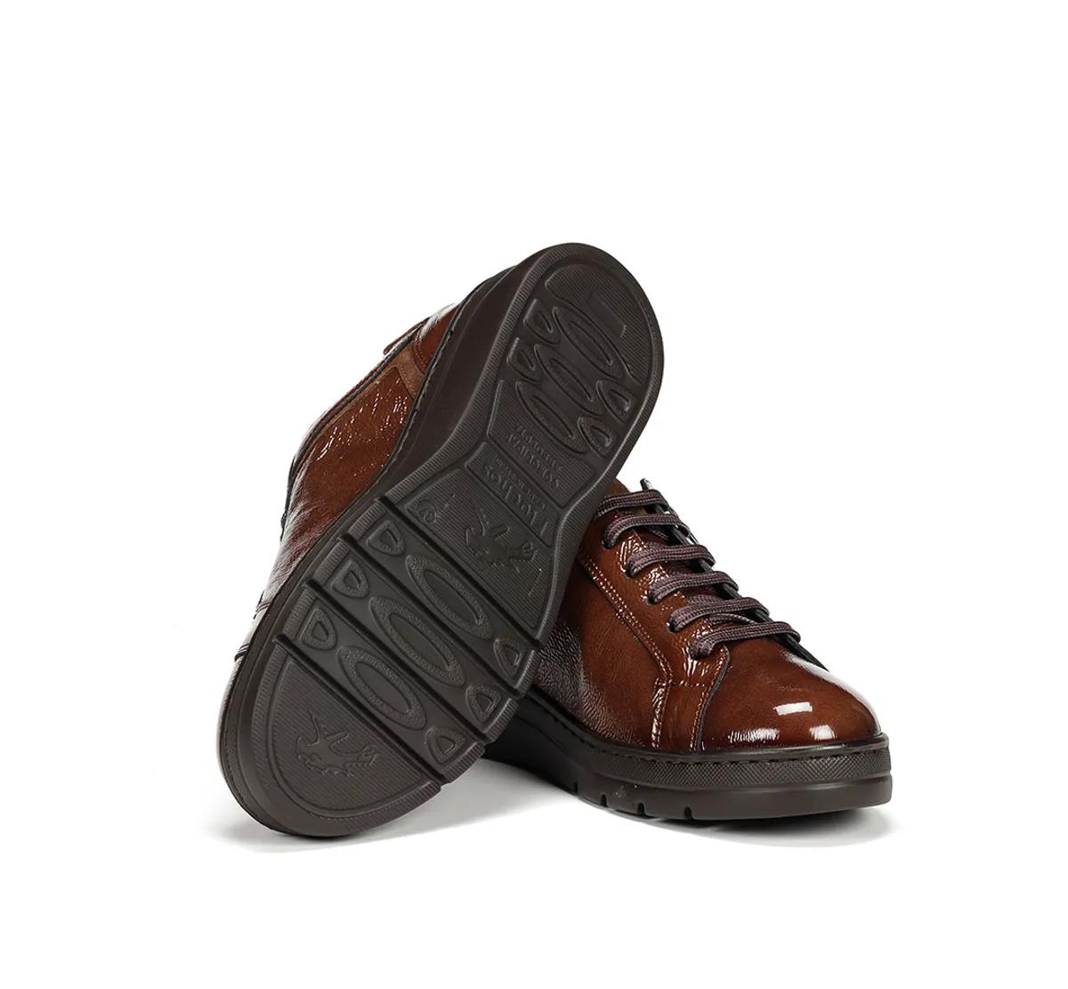 POMPAS F1666 Brown Sneakers