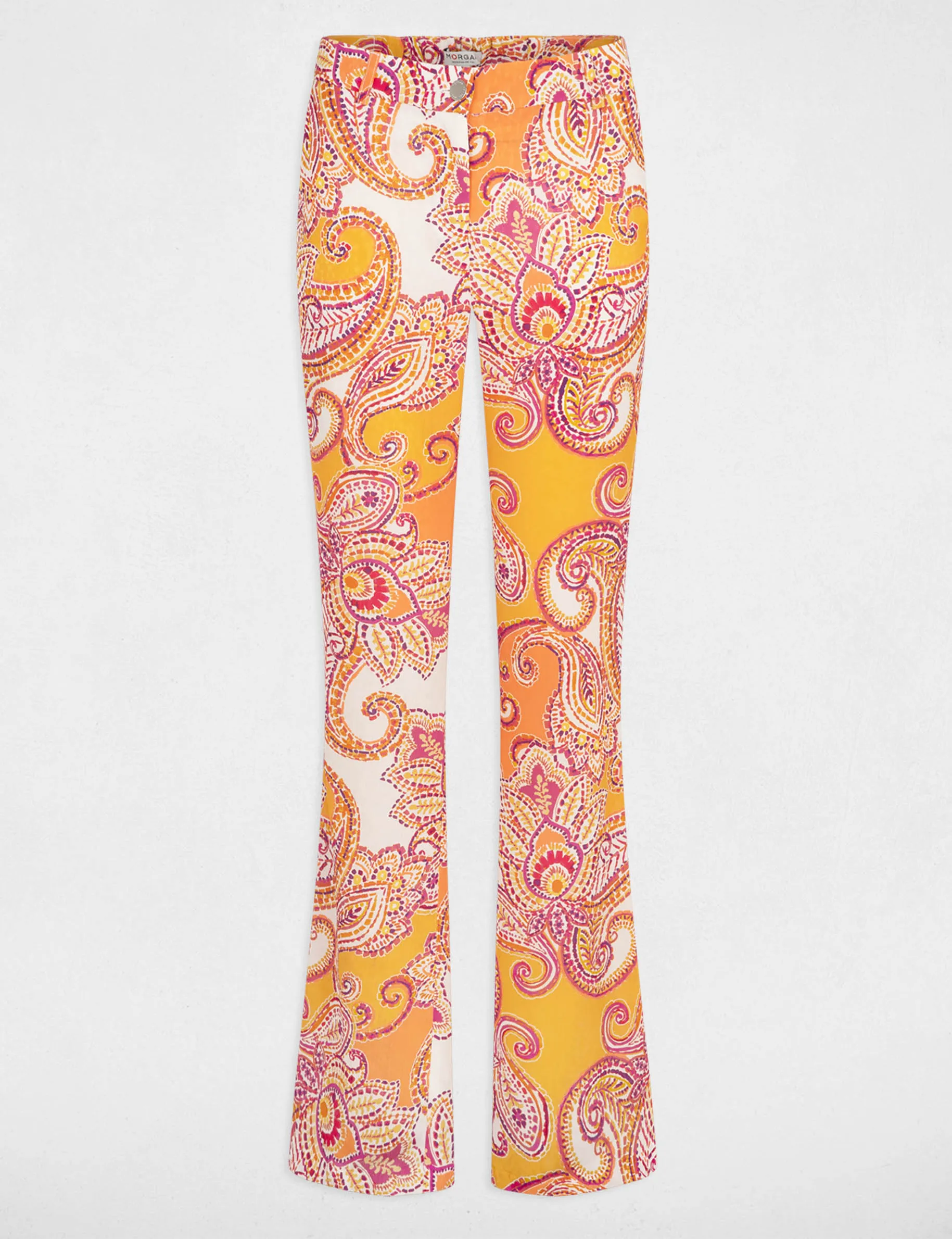 Printed bootcut trousers multicolored women