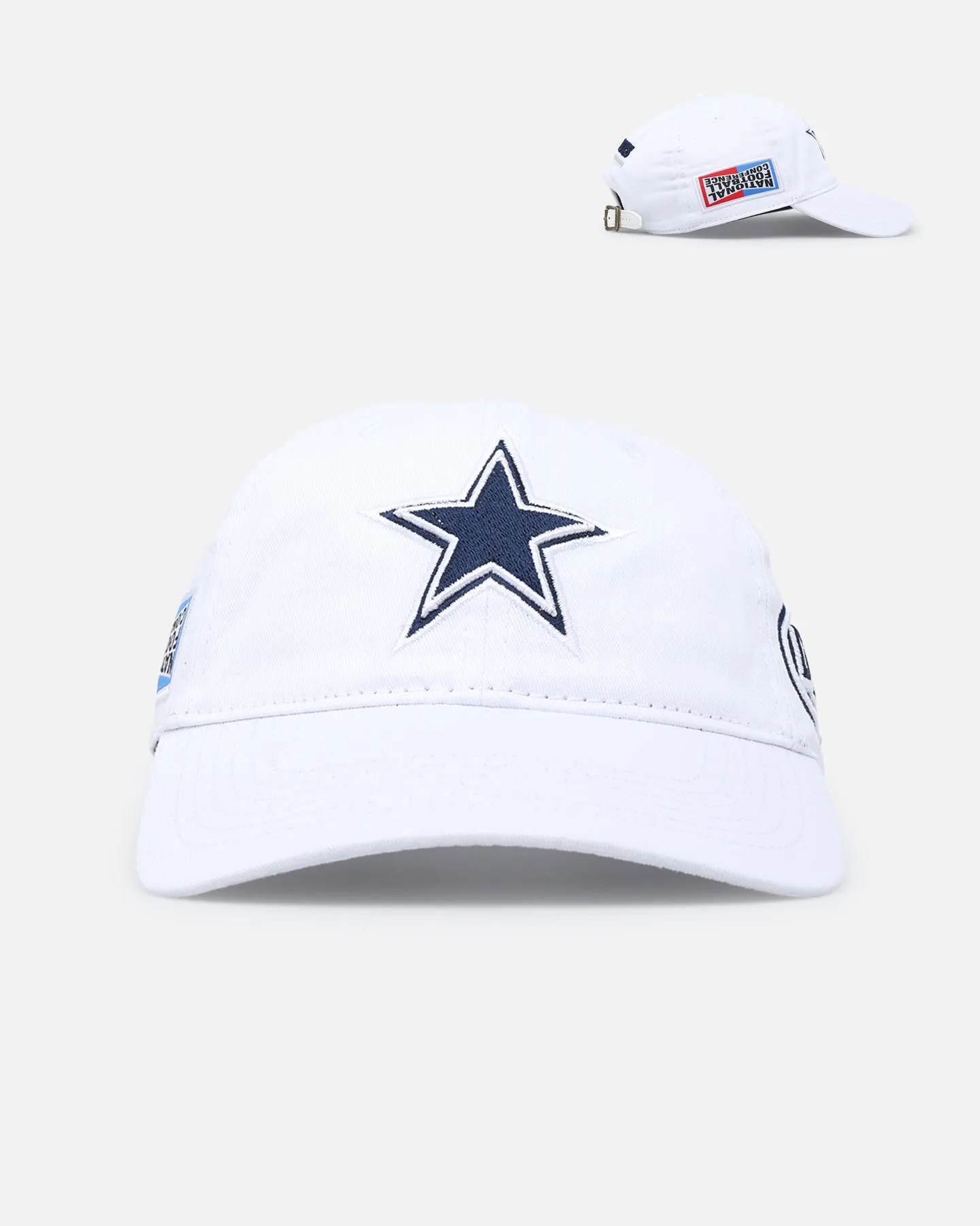 Dallas Cowboys Fast Lane Logo White Strapback Dad Hat