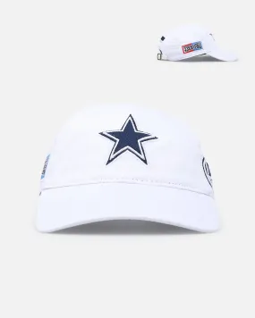 Dallas Cowboys Fast Lane Logo White Strapback Dad Hat