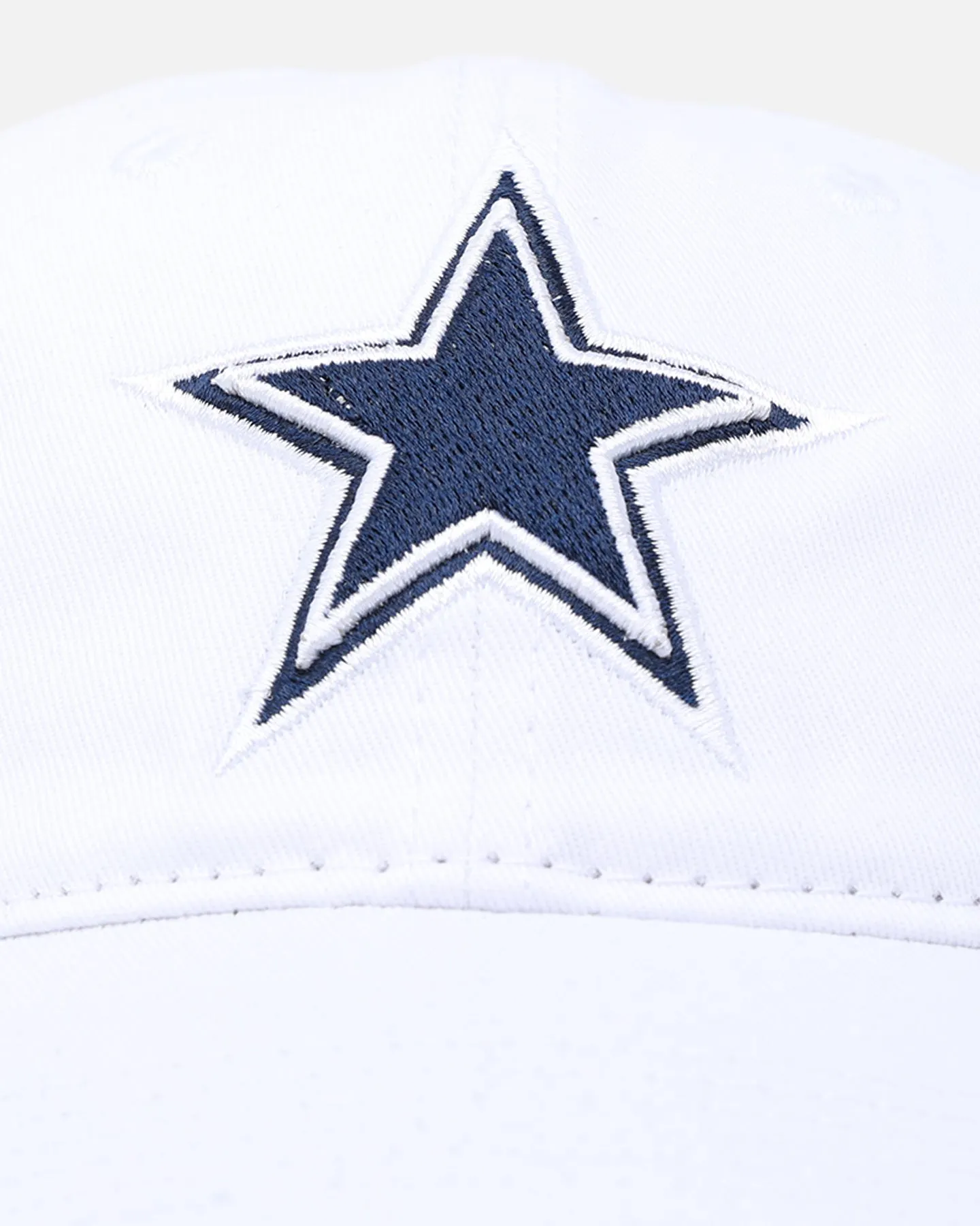 Dallas Cowboys Fast Lane Logo White Strapback Dad Hat