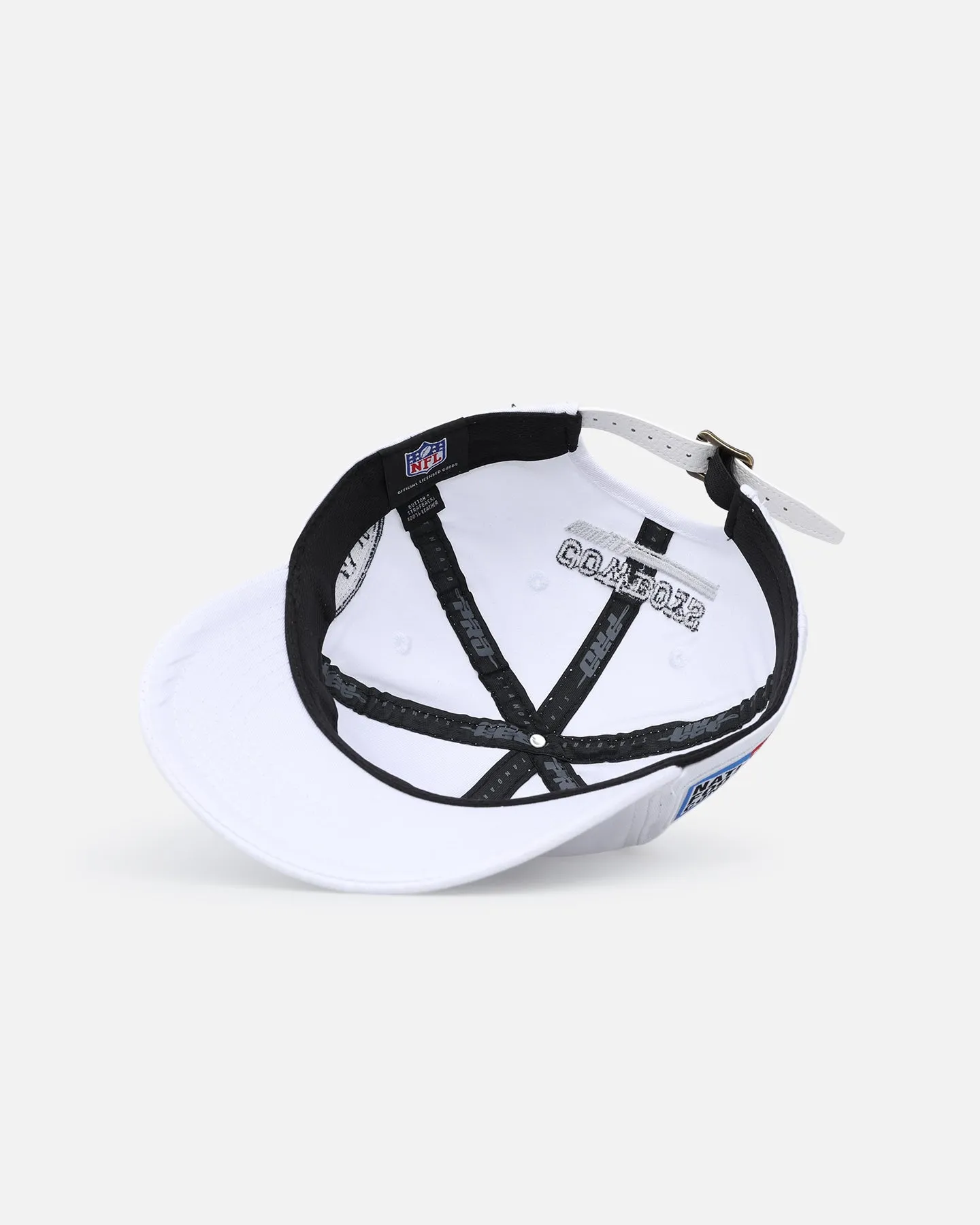 Dallas Cowboys Fast Lane Logo White Strapback Dad Hat