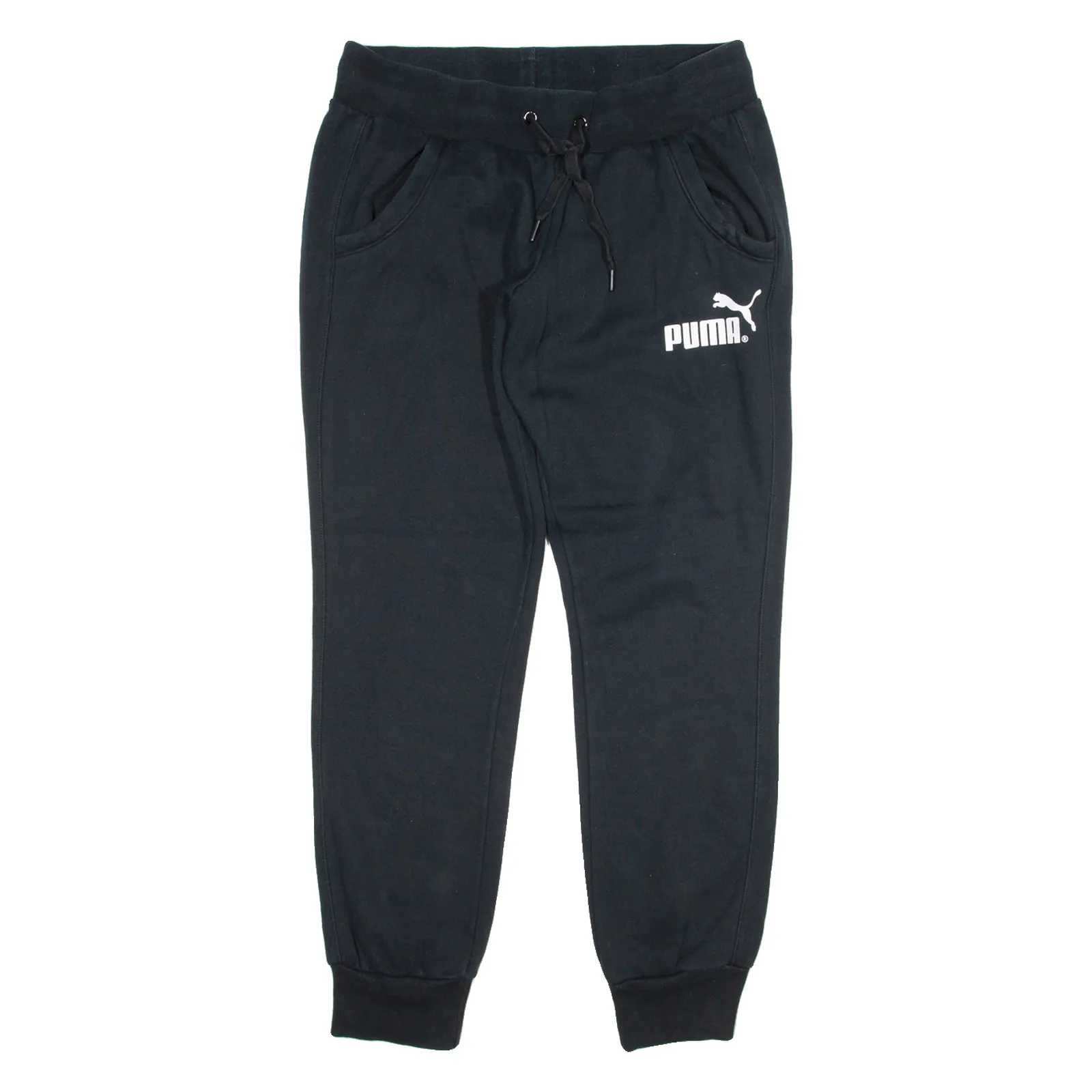 PUMA Mens Joggers Black Tapered XL W36 L30