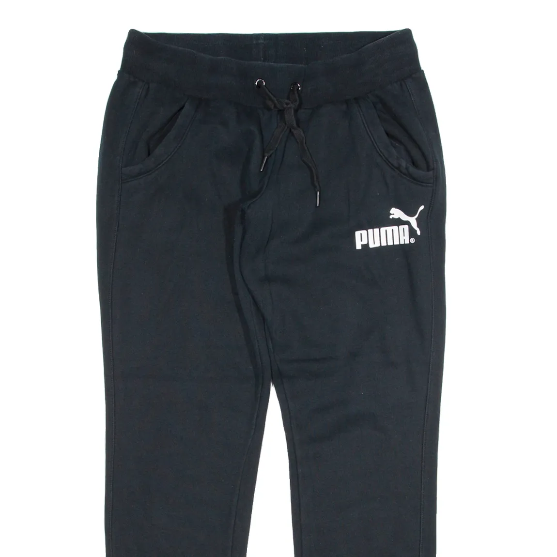 PUMA Mens Joggers Black Tapered XL W36 L30