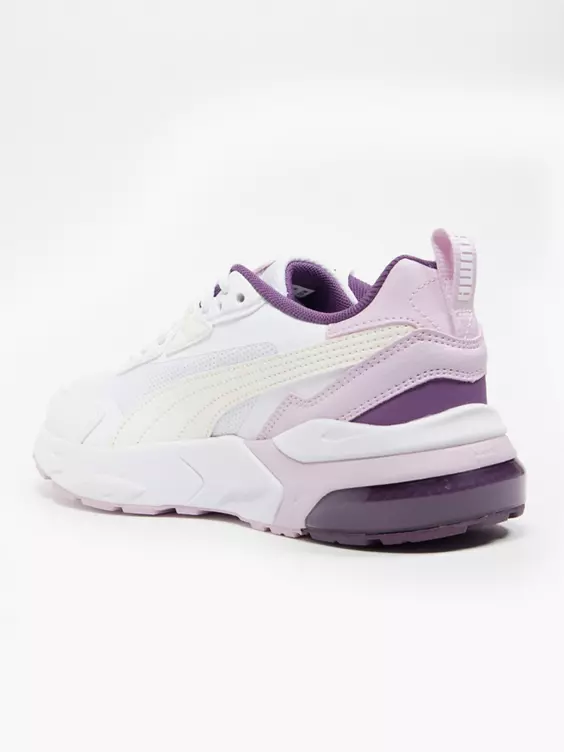 Puma  VIS2K White/Purple Trainers