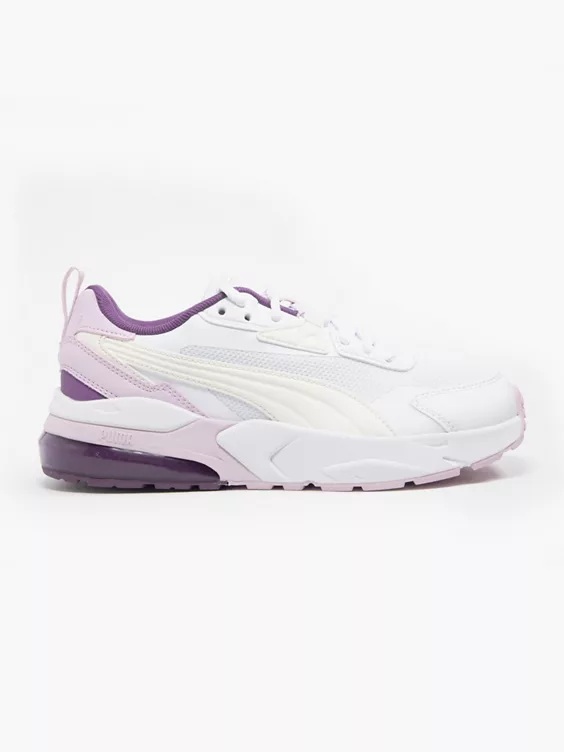 Puma  VIS2K White/Purple Trainers