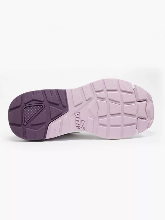 Puma  VIS2K White/Purple Trainers