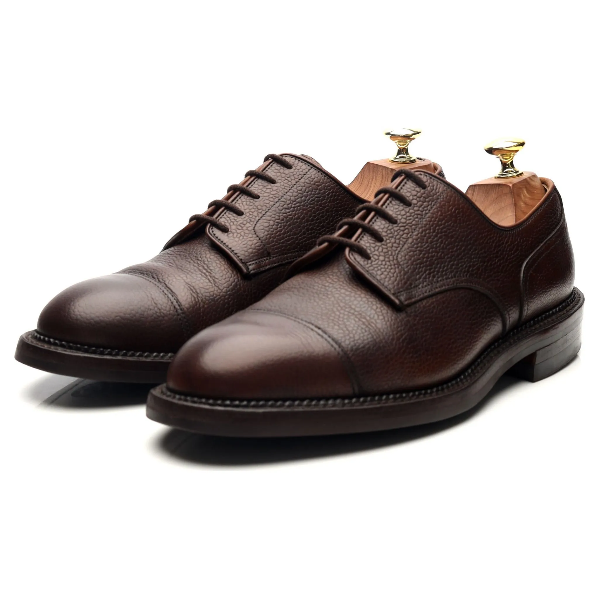 Purdey Dark Brown Leather Derby UK 7.5 E