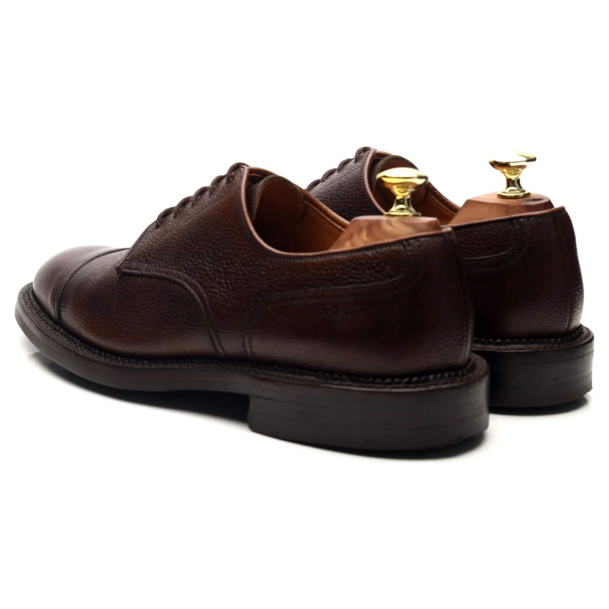 Purdey Dark Brown Leather Derby UK 7.5 E