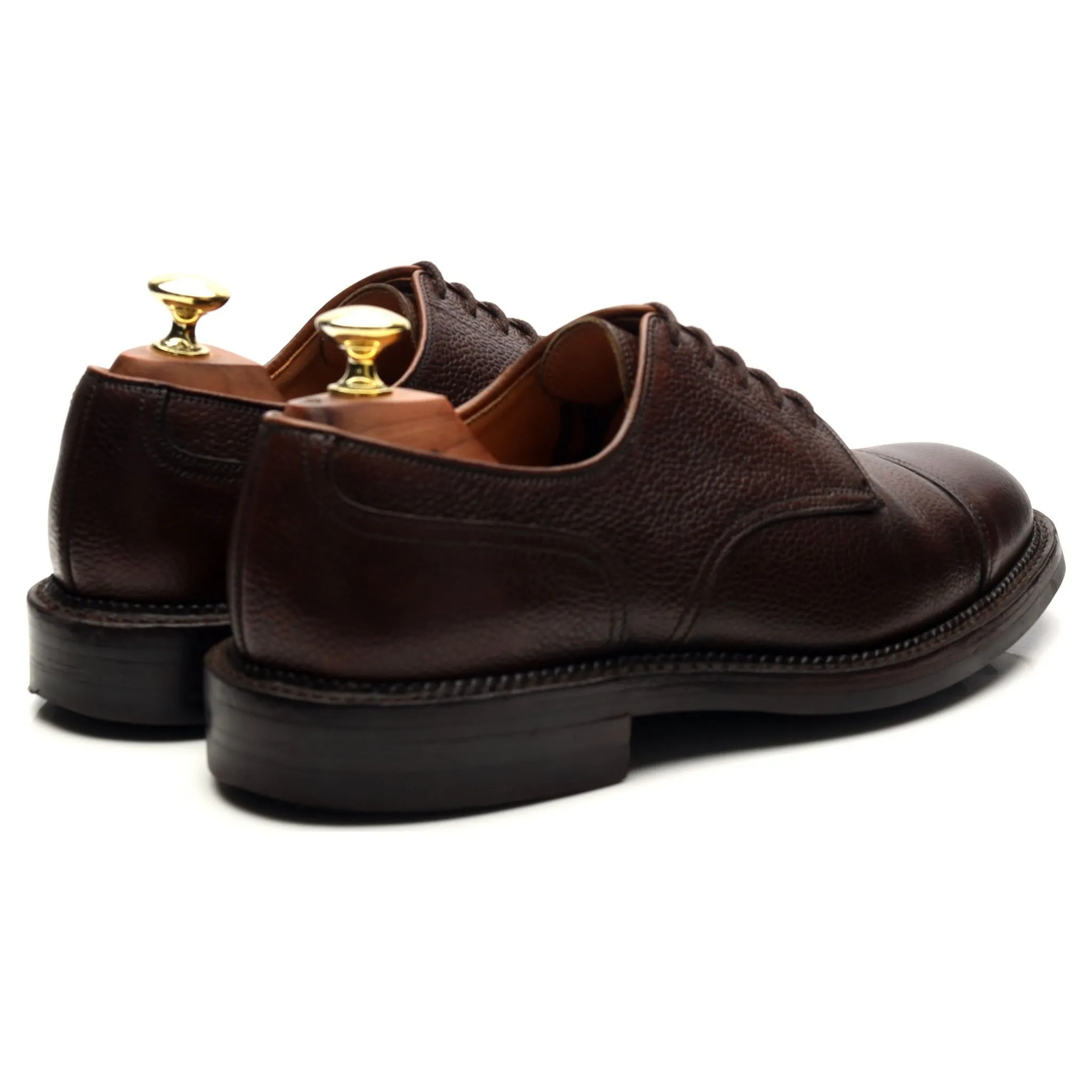 Purdey Dark Brown Leather Derby UK 7.5 E