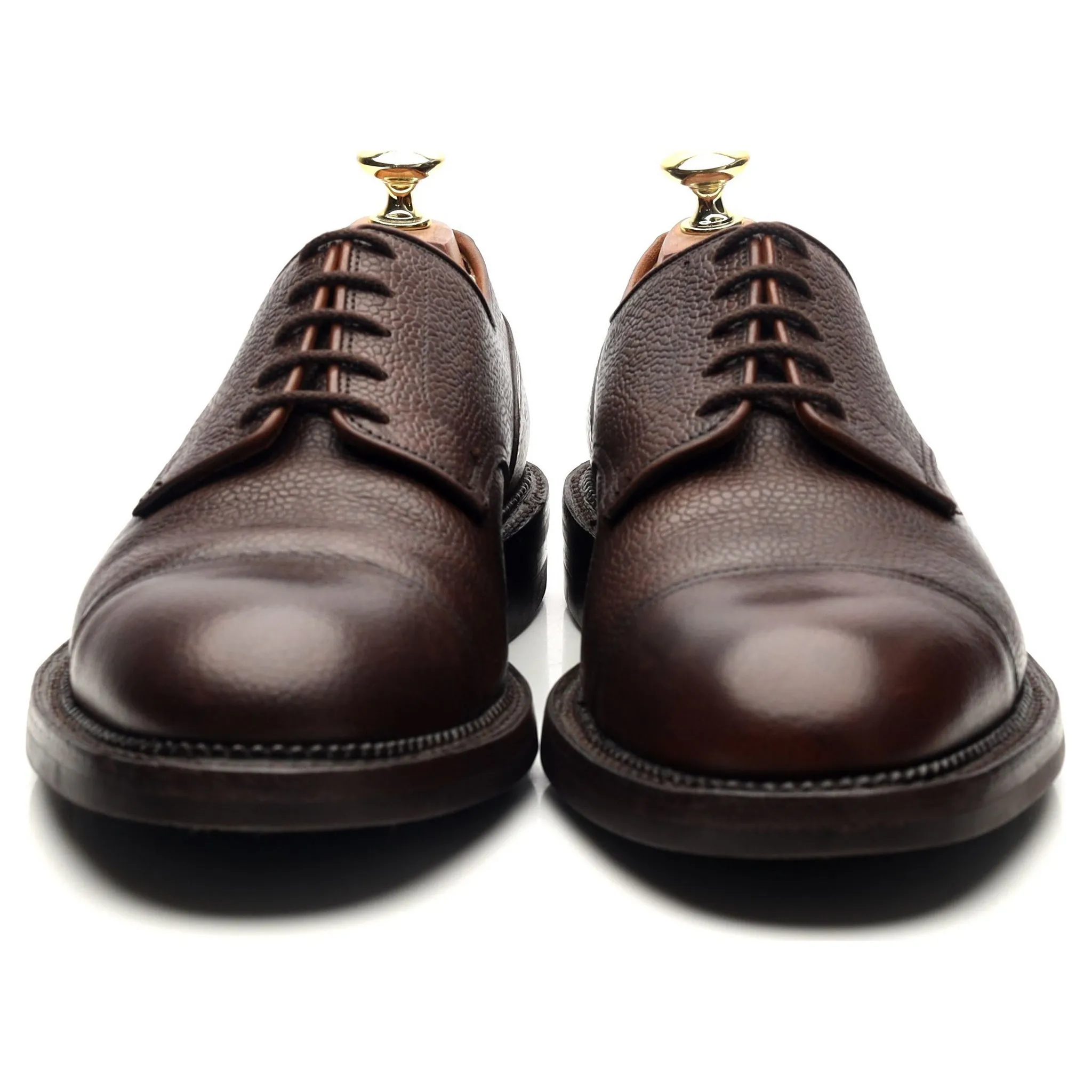 Purdey Dark Brown Leather Derby UK 7.5 E