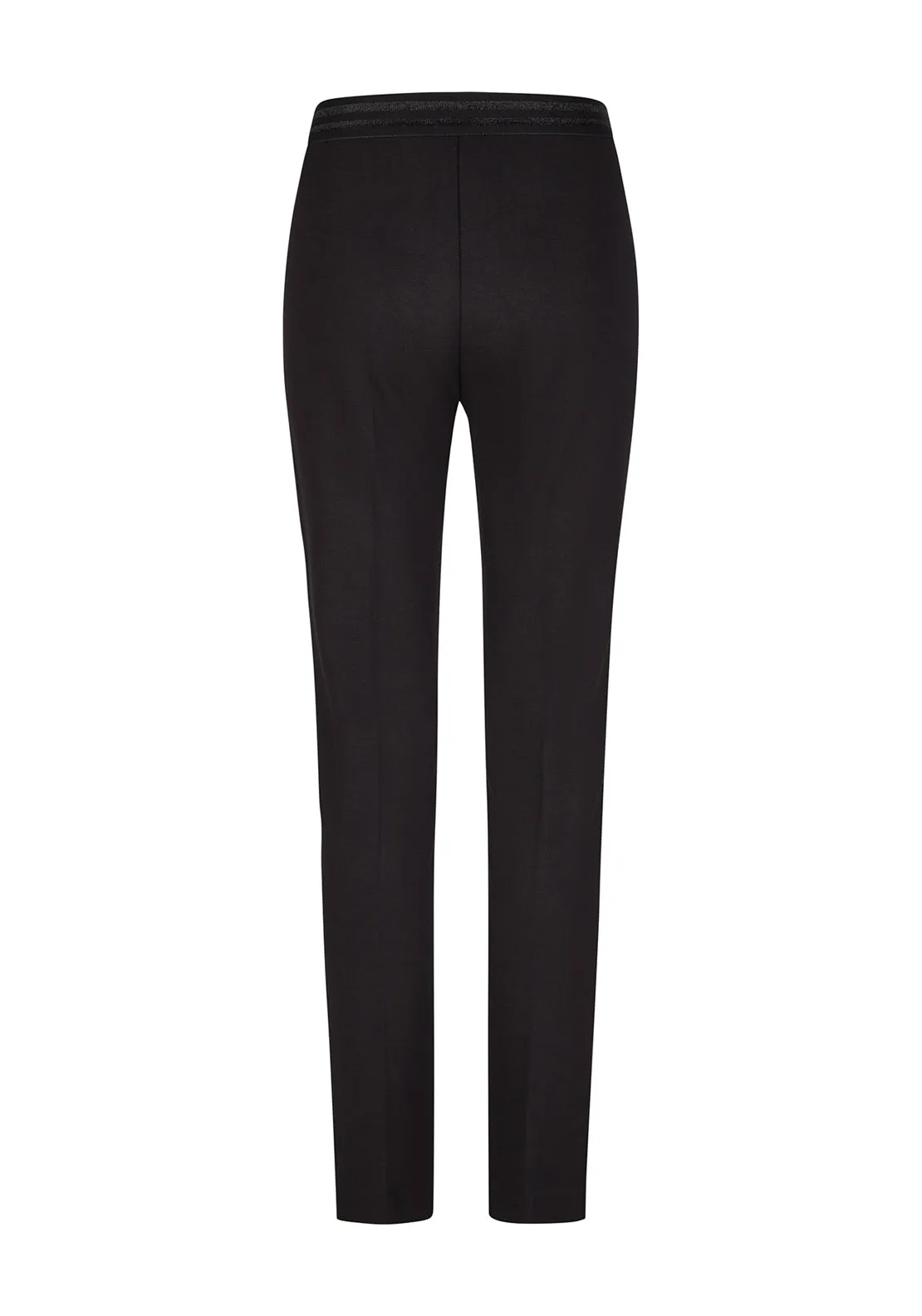 Rabe Elasticated Pull on Slim Leg Trousers, Black