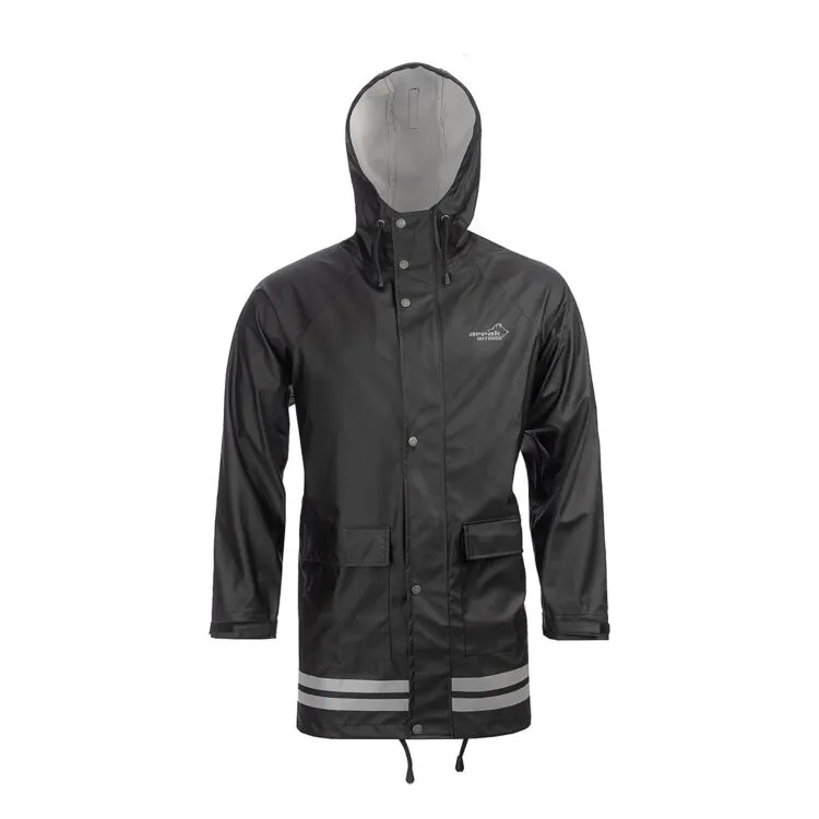 Classic Black Unisex Rain Coat