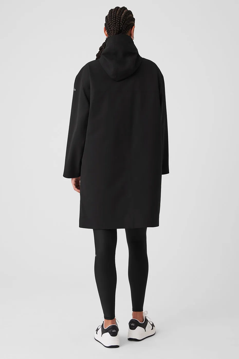 Rain Or Shine Long Coat - Black