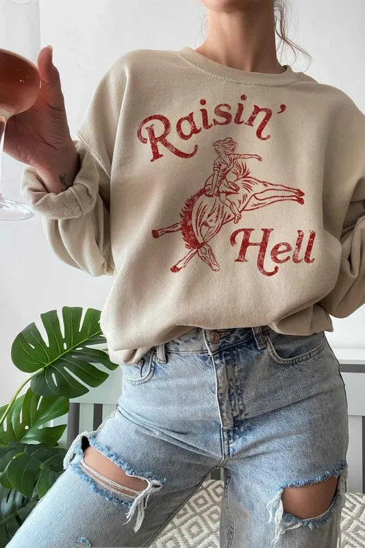 Graphic RAISIN HELL Sweatshirt