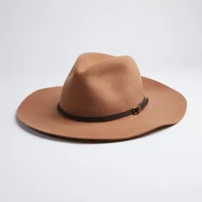 Rancher Wool Felt Hat- Tobacco