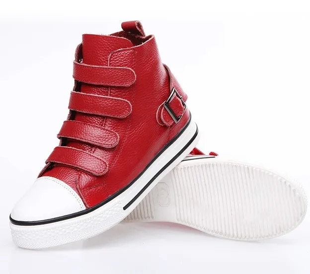 Red Velcro High Top Women's Sneaker Loafers