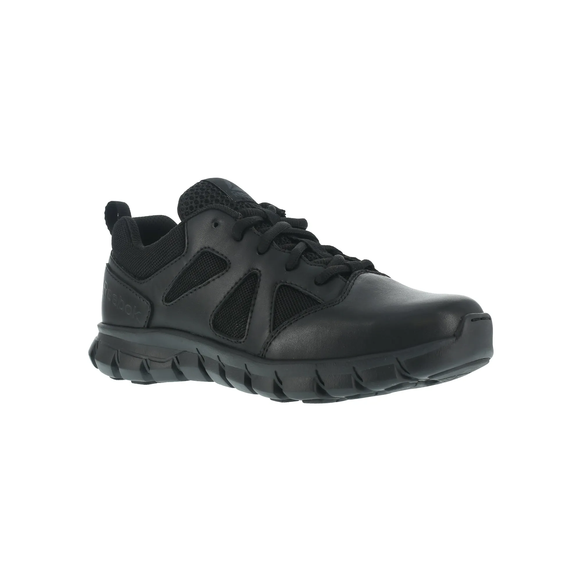 Black Leather Work Shoes for Men by Reebok