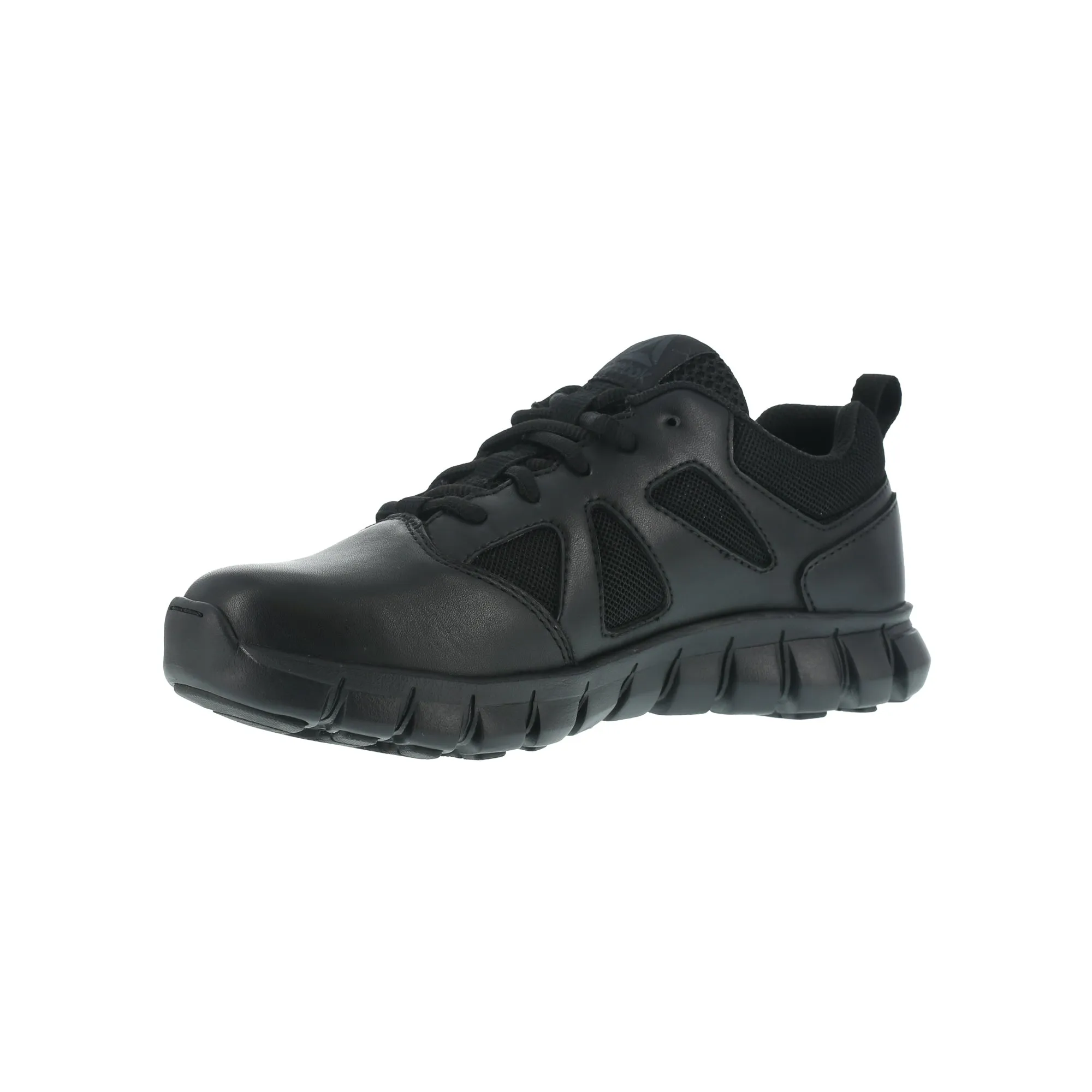 Black Leather Work Shoes for Men by Reebok