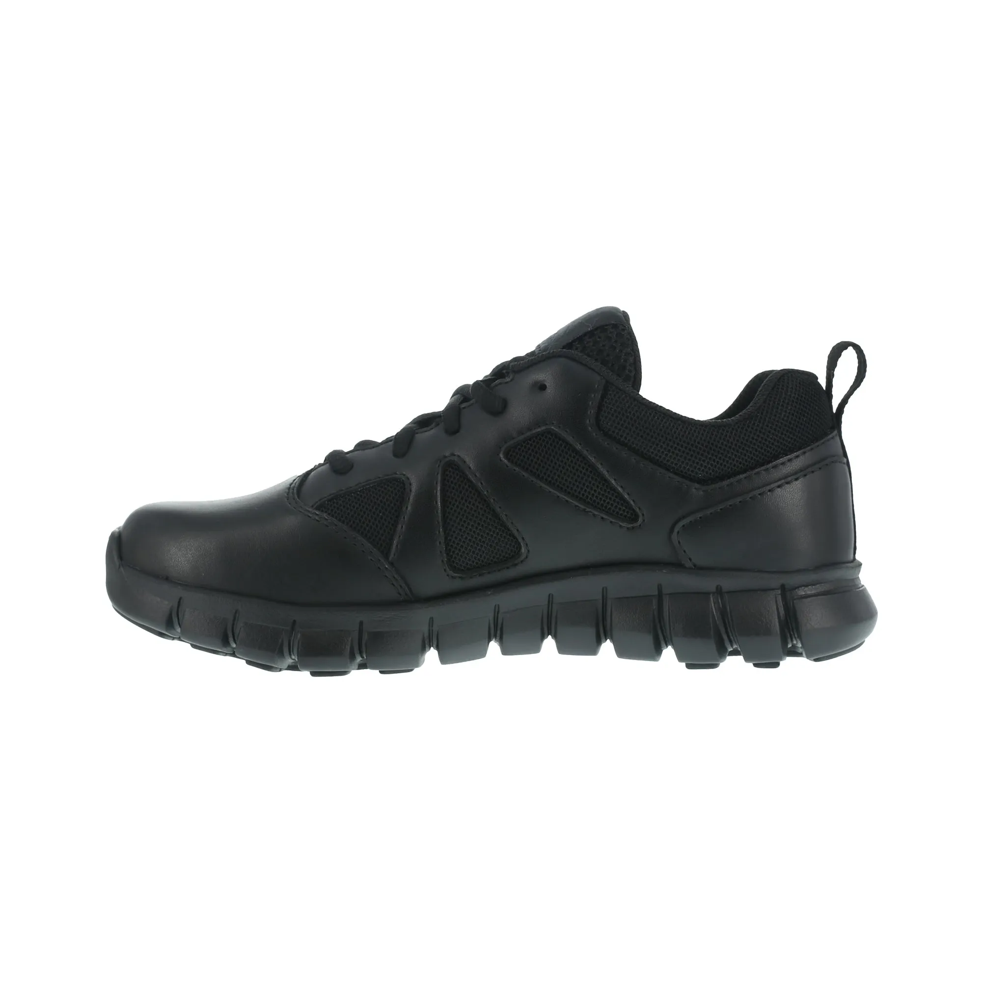 Black Leather Work Shoes for Men by Reebok