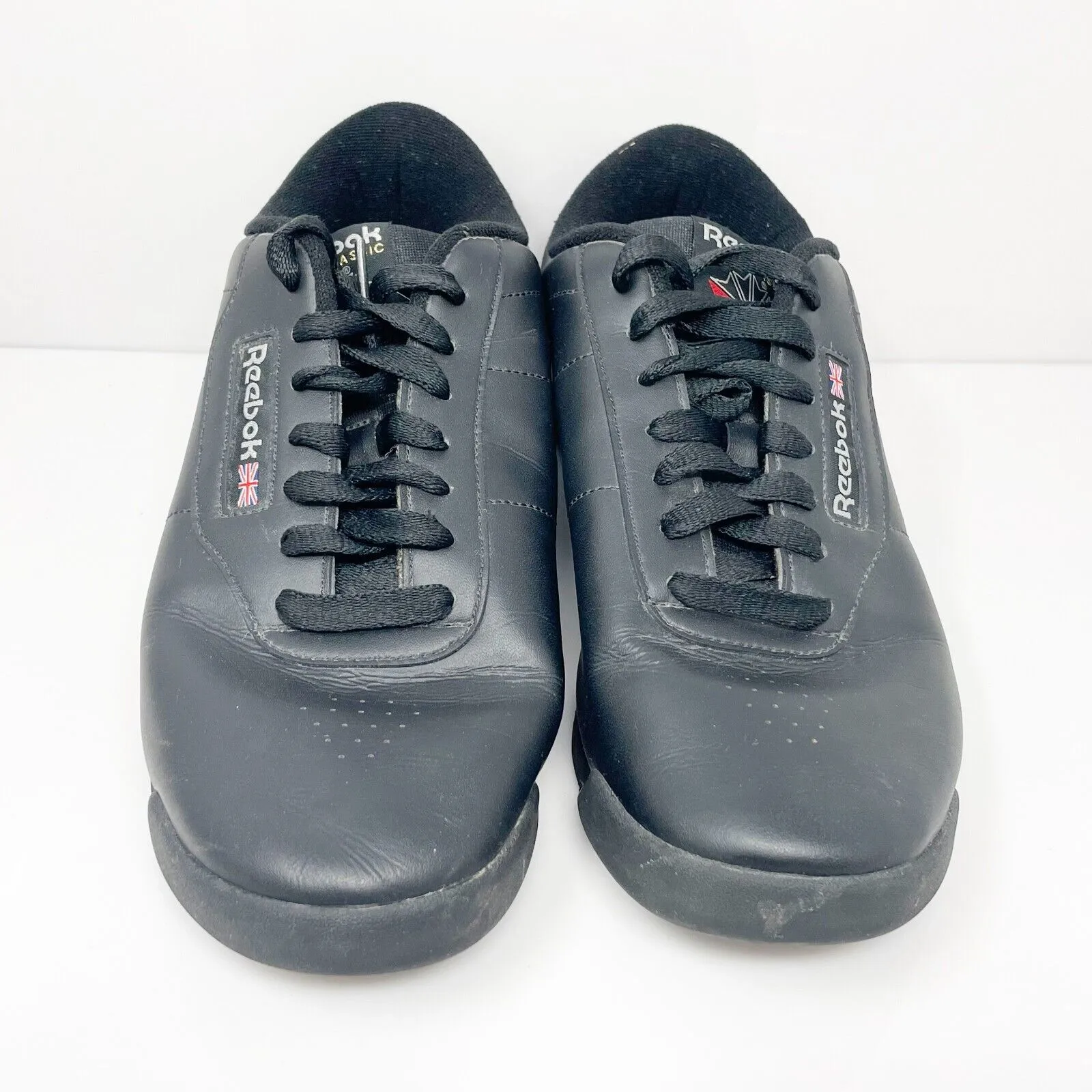 Reebok Womens Classic Princess 7344 Black Casual Shoes Sneakers Size 8.5