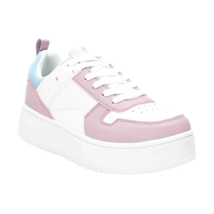 White Lilac Platform Lace-up Women's Refresh 171616 Sneakers