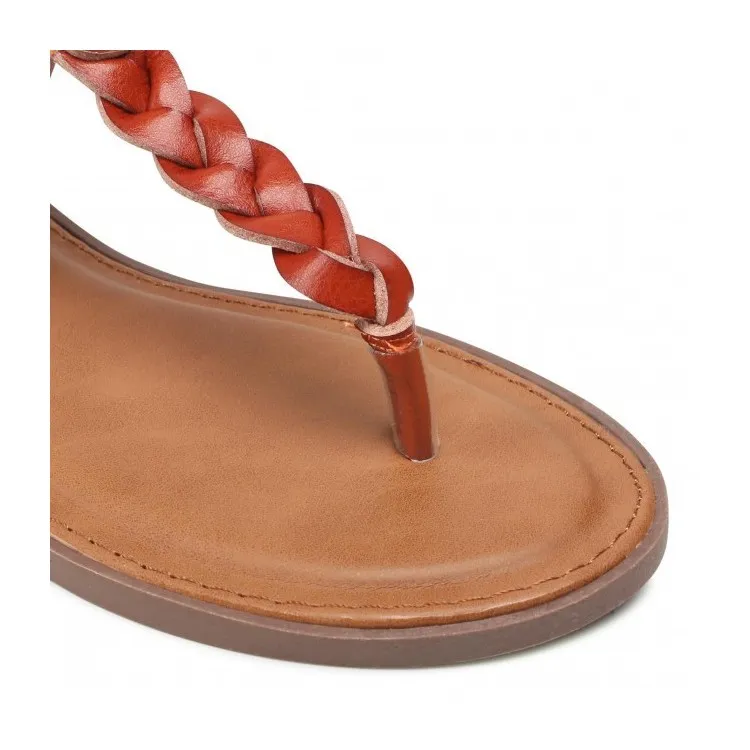 79421 Sandali Donna Infradito Flat Cuoio - Get Stylish Women's Leather Sandals