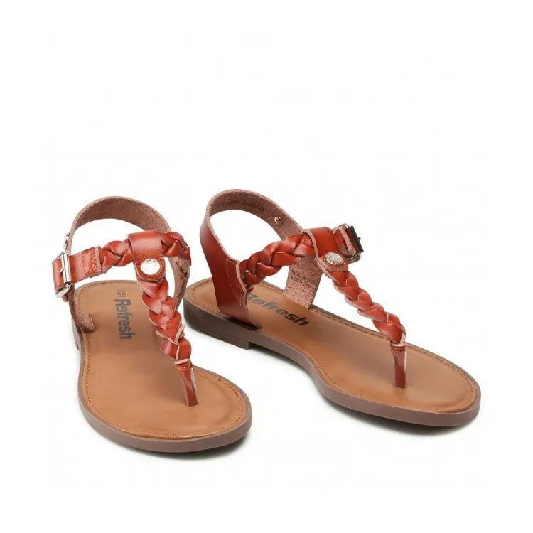 79421 Sandali Donna Infradito Flat Cuoio - Get Stylish Women's Leather Sandals