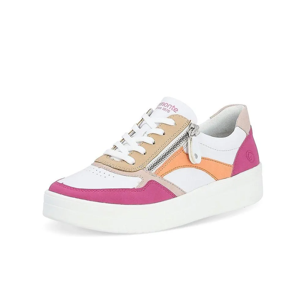 Remonte Women's Casual Trainers - Magenta/White