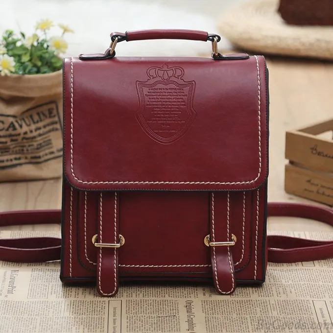 Retro College Backpacks - Antiqued Fashion Travel Bags